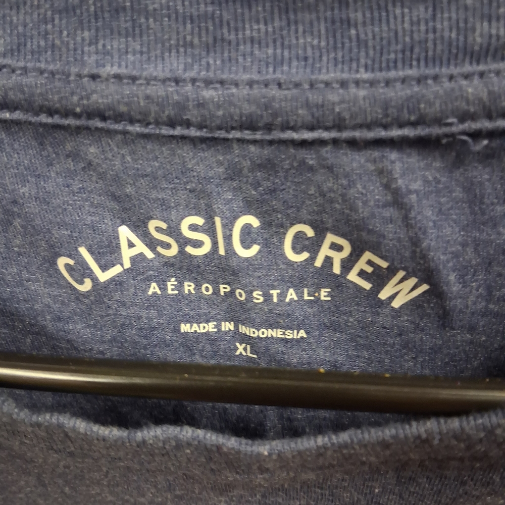 Aeropostale Blue Classic Crew Neck Tee - Picture 2 of 3